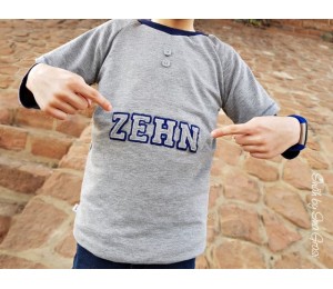 Stickserie - College Style Alpha Satin & Fransenappli Schriftart